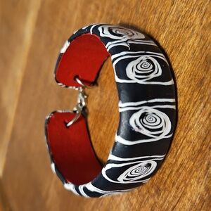 Black & White Polymer Clay Bracelette
